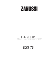 Zanussi ZGG 78 Instruction Booklet