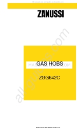 Zanussi ZGG642C 지침 책자