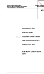 Zanussi ZGR 2504-7 Operating And Assembly Instructions Manual