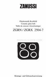 Zanussi ZGRX 2504-7 Manual de instruções de instalação e funcionamento