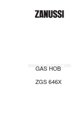 Zanussi ZGS 646X Instruction Booklet