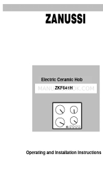 Zanussi ZKF641H Kullanım ve Kurulum Kılavuzu