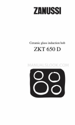 Zanussi ZKT 650 D Installation And Operating Instructions Manual