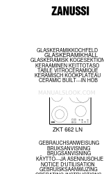 Zanussi ZKT 662 HX Kullanım Talimatları Kılavuzu