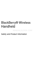 Blackberry 7230 안전 및 제품 정보