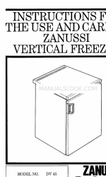 Zanussi DV 45 Instructions For The Use And Care