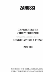 Zanussi ZCF 100 Посібник з експлуатації та встановлення