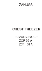 Zanussi ZCF 127 C 操作および設置マニュアル