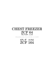 Zanussi ZCF 132 Instructions For Installation And Use Manual