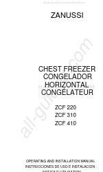 Zanussi ZCF 220 Operating And Installation Manual