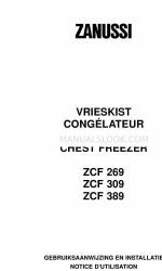 Zanussi ZCF 309 Manual de funcionamiento e instalación