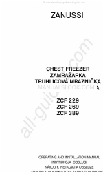 Zanussi ZCF229 Operating And Installation Manual