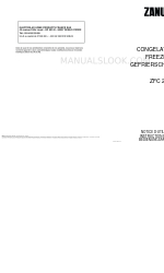 Zanussi ZFC233 Буклет с инструкциями