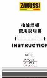 Zanussi ZHT800X Operating	 Instruction