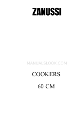 Zanussi Mixed Fuel Cookers 取扱説明書