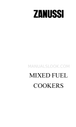 Zanussi Gas and mixed fuel cookers Folheto de instruções