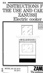 Zanussi EC 29 B Instructions For Use And Care Manual