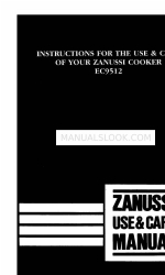 Zanussi EC9512 Instructions pour l'utilisation et l'entretien