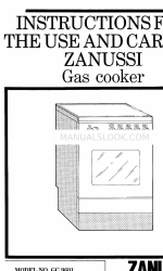 Zanussi GC 5601 Instructies voor gebruik en verzorging