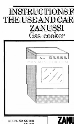 Zanussi GC 5601 Instructies voor gebruik en verzorging