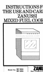 Zanussi MC 9634 Instructions For The Use And Care