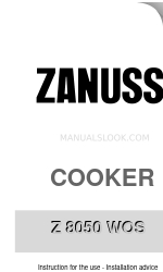 Zanussi Z 8050 WOS Instructions d'utilisation et d'installation