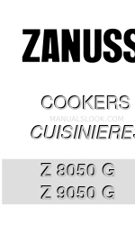 Zanussi Z 9050 G Instruction For The Use - Installation Advice