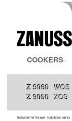 Zanussi Z 9060WOS Instructions d'utilisation et d'installation