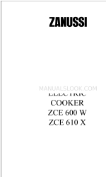 Zanussi ZCE 600 W Livret d'instructions