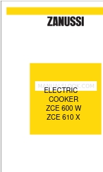 Zanussi ZCE 610 X 지침 책자