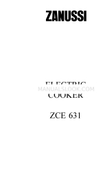 Zanussi ZCE 631 Livret d'instructions