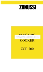 Zanussi ZCE 700 Folheto de instruções