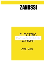 Zanussi ZCE 700 Instruction Booklet