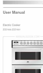 Zanussi ZCE 7551 Manuel de l'utilisateur