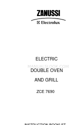 Zanussi ZCE 7690 지침 책자