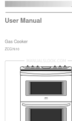 Zanussi ZCG7610 Manual do utilizador