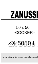 Zanussi ZX 5050 E Instructions For Use Manual