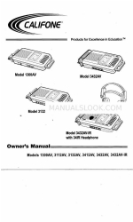 Califone 3412AV Manual del usuario