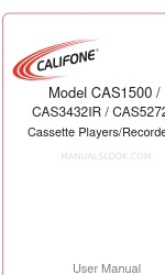 Califone CAS1500 Manual do utilizador