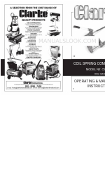 Clarke CSC1000 Operating And Maintenance Instructions