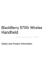 Blackberry 8700r Informações sobre segurança e produtos