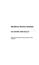 Blackberry BlackBerry Wireless Handheld Manual de preguntas frecuentes