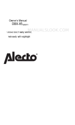 Alecto DBX-85 소유자 매뉴얼