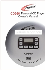 Califone CD360 Manual del usuario