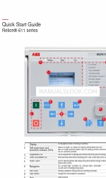 ABB Relion 611 Series Manual de inicio rápido