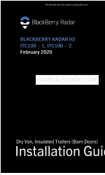 Blackberry Radar H2 Installatiehandleiding