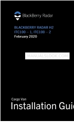 Blackberry RADAR H2 ITC100-2 インストレーション・マニュアル