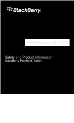 Blackberry PlayBook Tablet Информация о безопасности и продукции