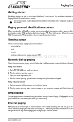Blackberry 950 Manual del usuario de buscapersonas