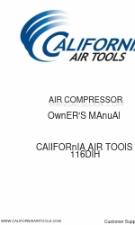 California Air Tools 116DLH Instrukcja obsługi